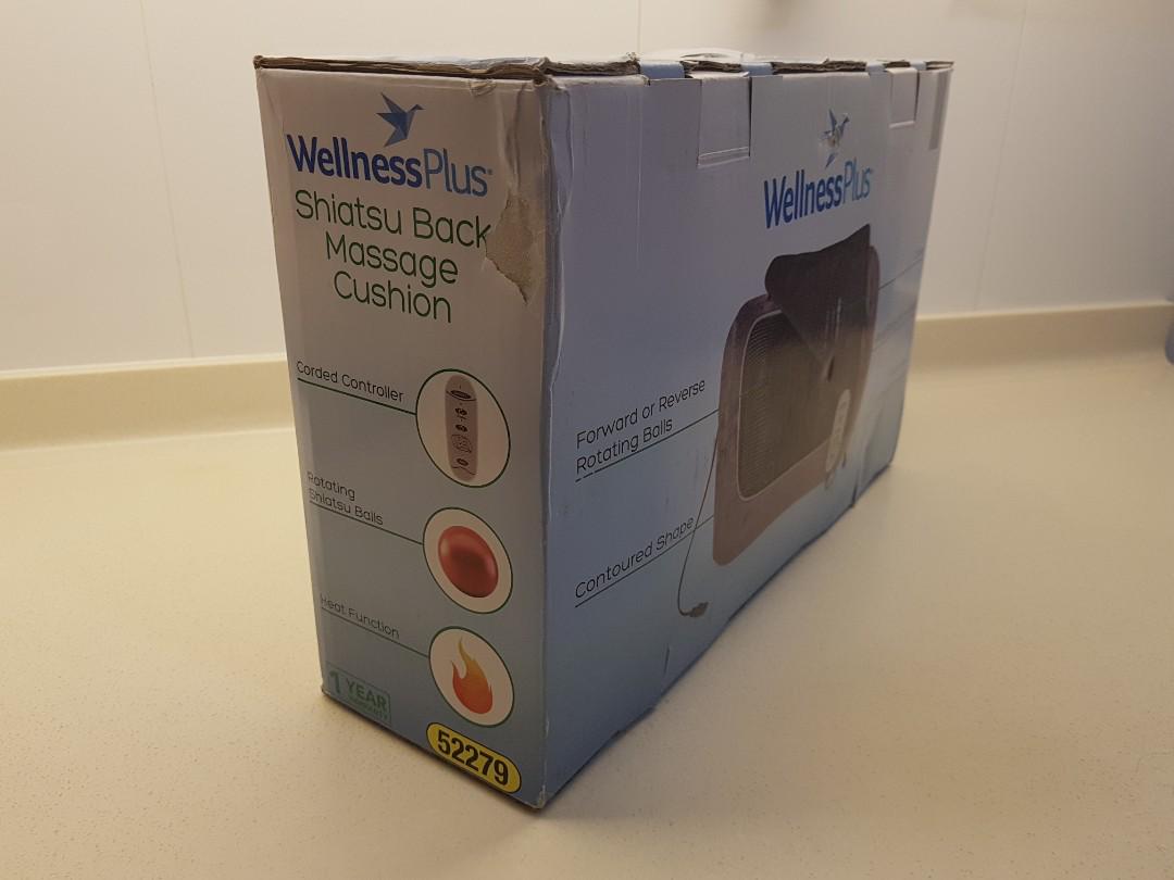 Wellness Plus Shiatsu Back Massage Cushion (with Heat function