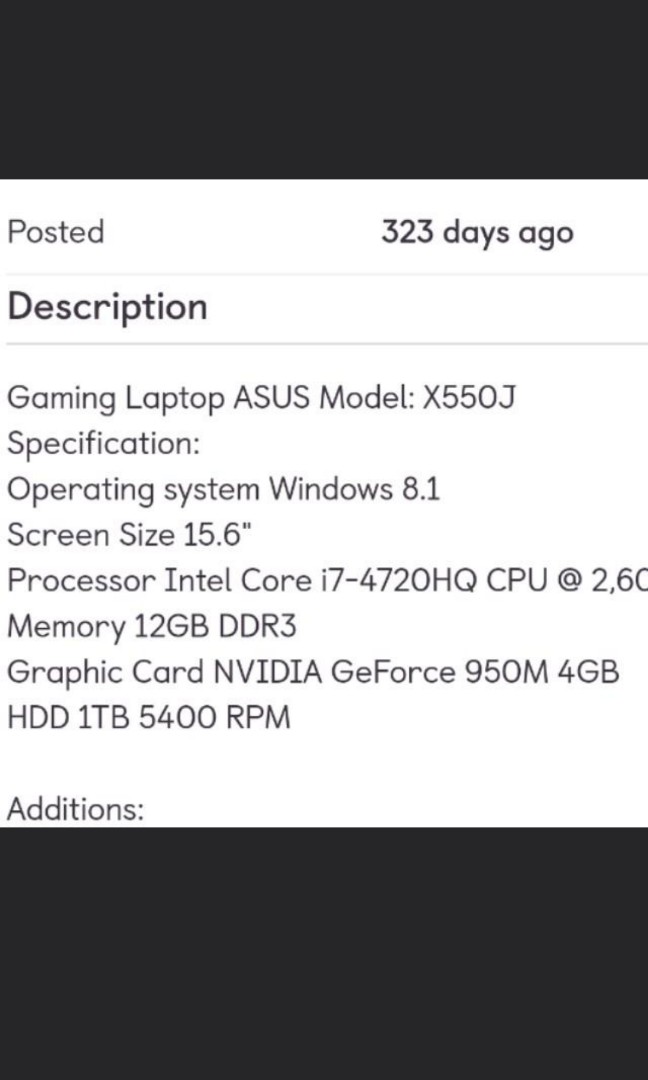 Gtx 950m specs best sale