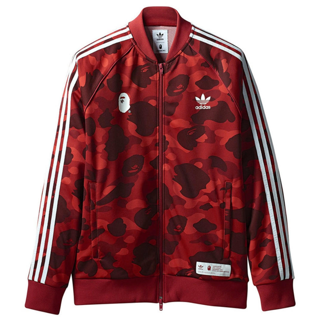 bape x adidas red