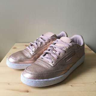 Reebok rose gold sneakers