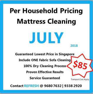 (July’ 18) Mattress Cleaning