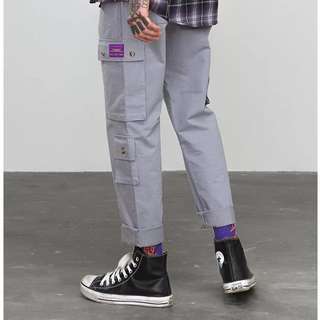 đşđ¸US/EU Street Wear Brand Patchwork 3D Pocket Solid Color Casual Work Pants (3 Color Options)64158935799426110