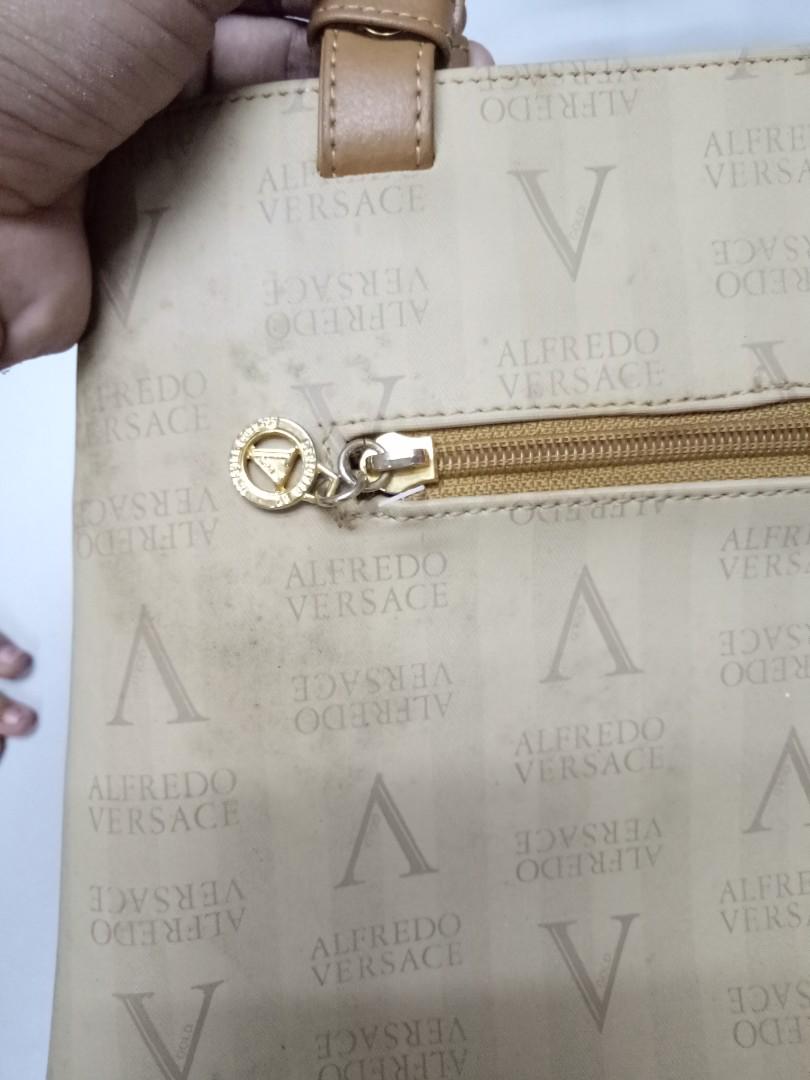 Alfredo Versace Black Leather Shoulder Bag