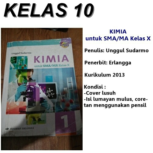 Buku Kimia Erlangga Untuk Kelas X Unggul Sudarmo Kurikulum 2013 Buku Alat Tulis Buku Pelajaran Di Carousell