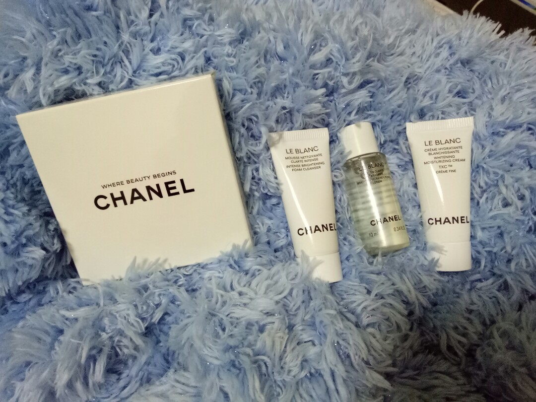 Chanel 3pcs travel size skin care, Beauty & Personal Care, Face, Face Care  on Carousell