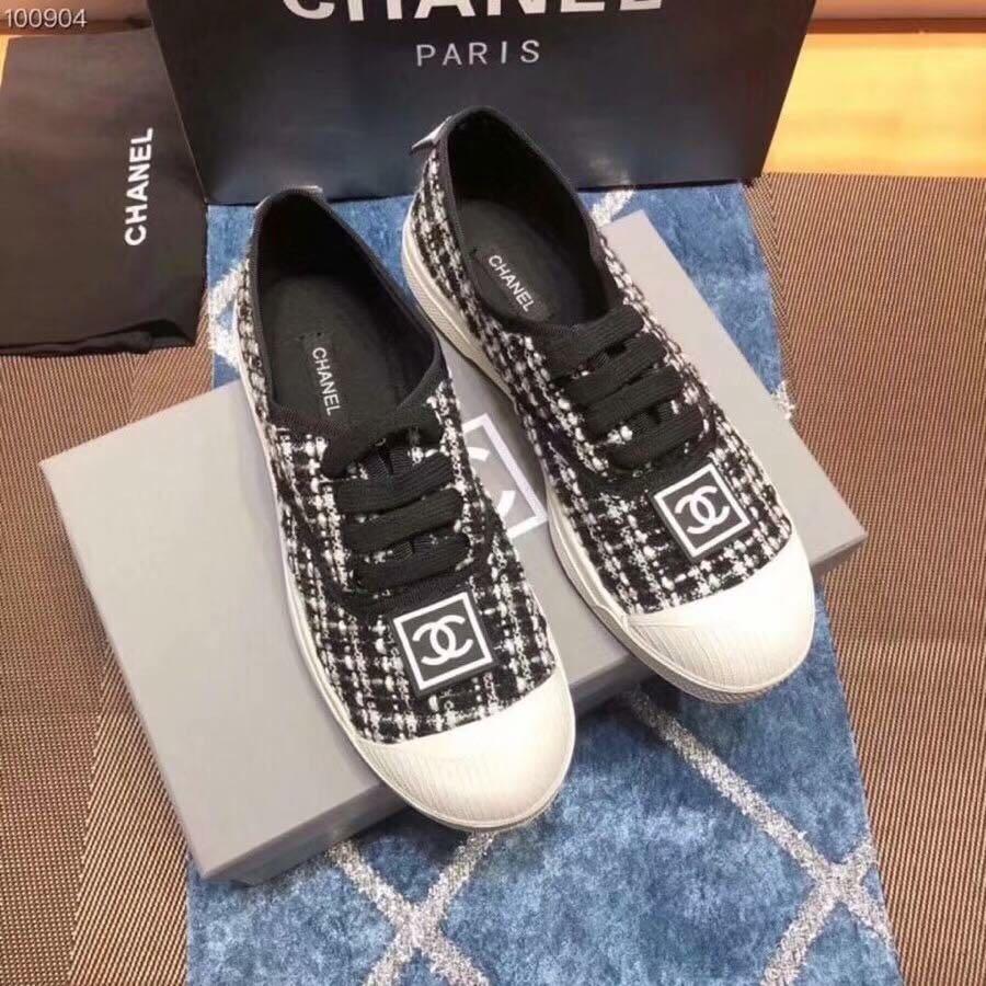 chanel quilted sneakers