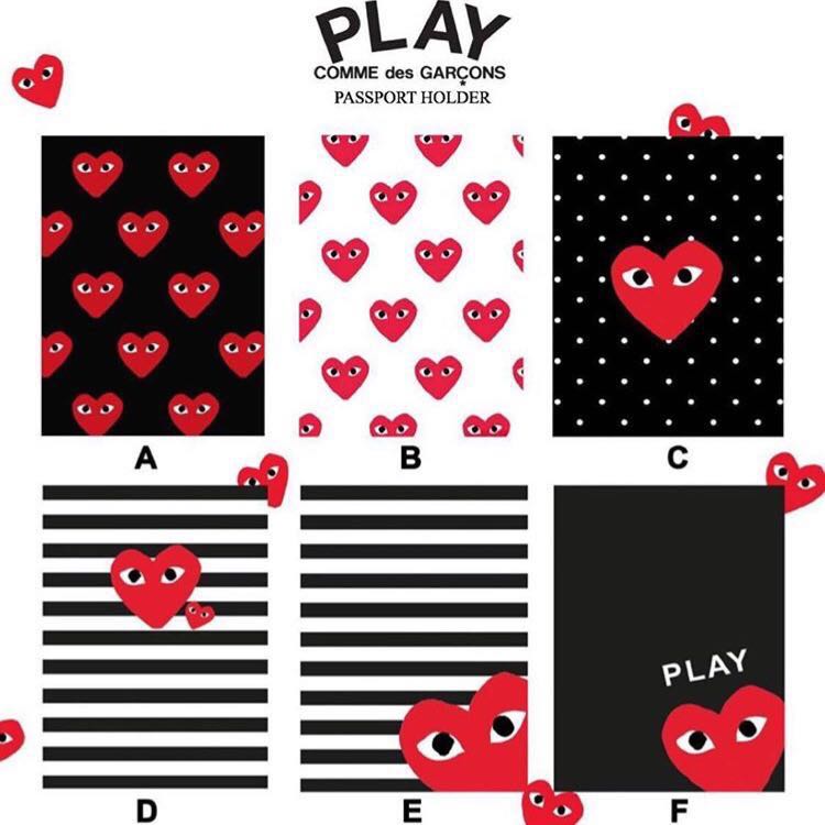 comme des garcons passport holder