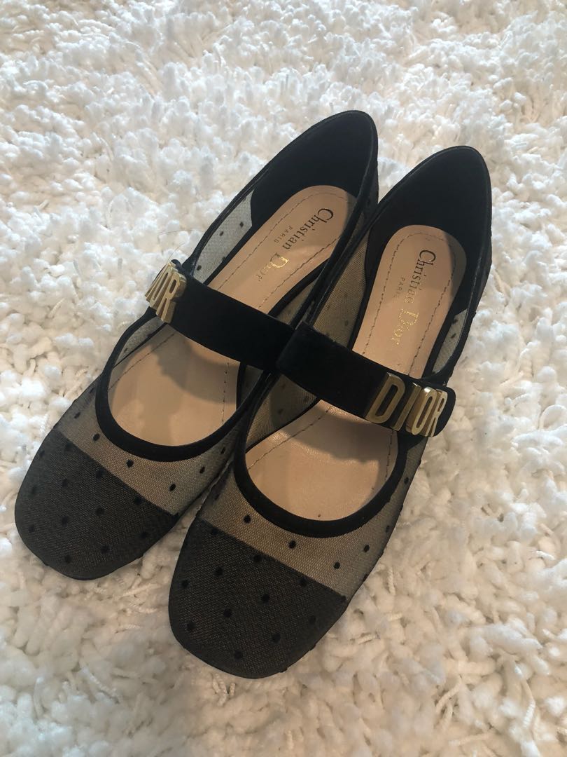 dior baby d ballet flats