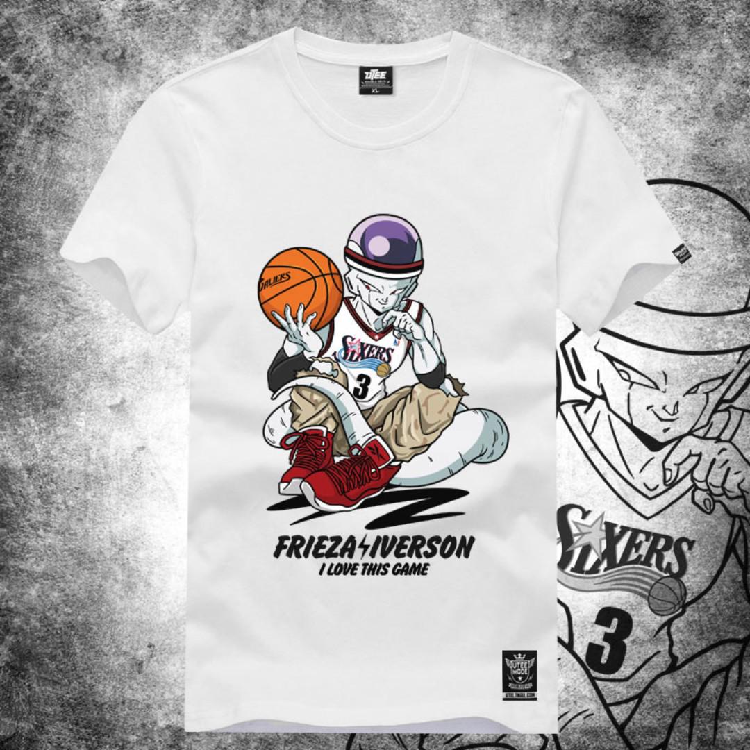 Frieza Iverson Designer Dragonball Z Nba Basketball Tee Men S