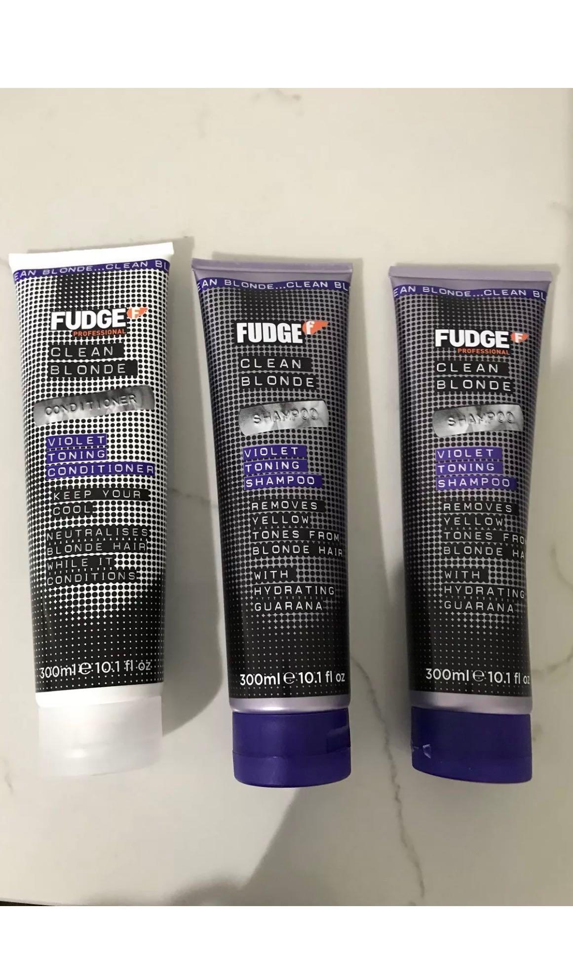 Fudge Clean Blonde Purple Shampoo X2 Conditioner Health