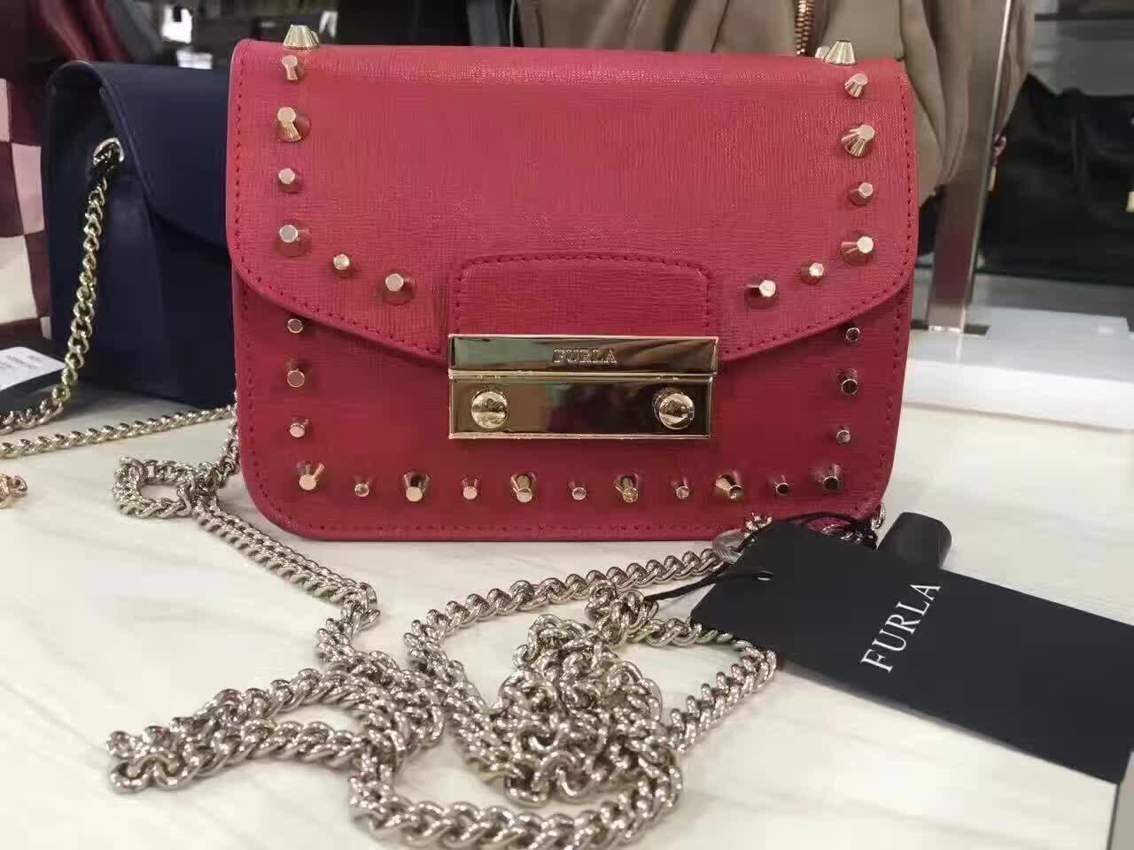 Furla Julia Mini Crossbody in Red Luxury Bags Wallets on Carousell