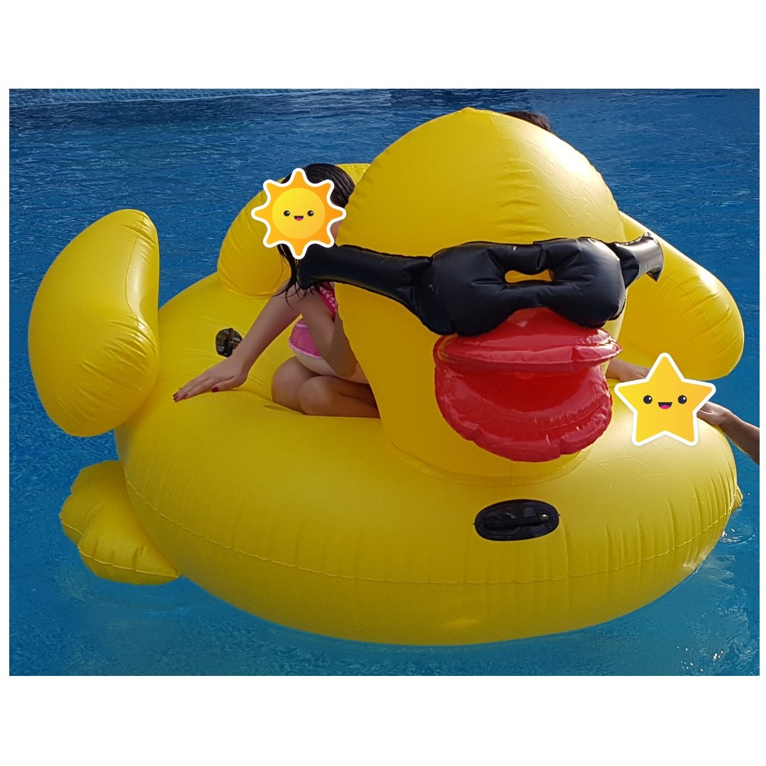Giant Rubber Duck Float with Sunglasses comes with Electric Pump for SALE