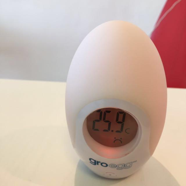 Moving Sale 10/10 Gro-Egg Baby Room Thermometer and night light, Babies &  Kids, Babies & Kids Fashion on Carousell