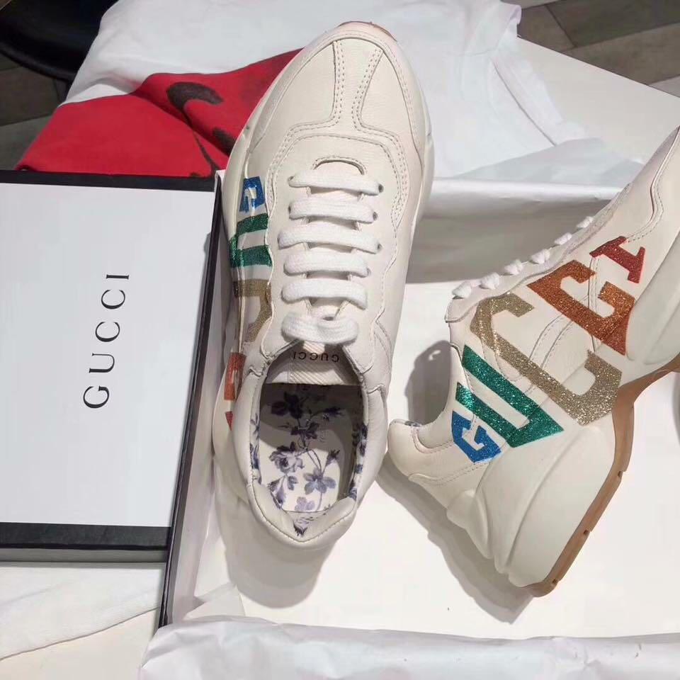 Gucci sneakers rubber shoes, Women's 