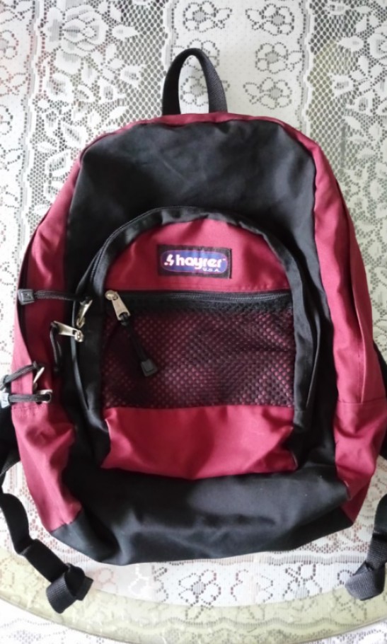 hayrer u s a backpack black maroon