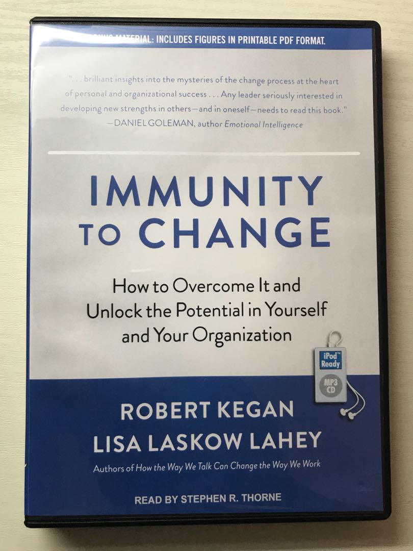 Immunity To Change Audiobook Books Stationery Magazines Others On Carousell