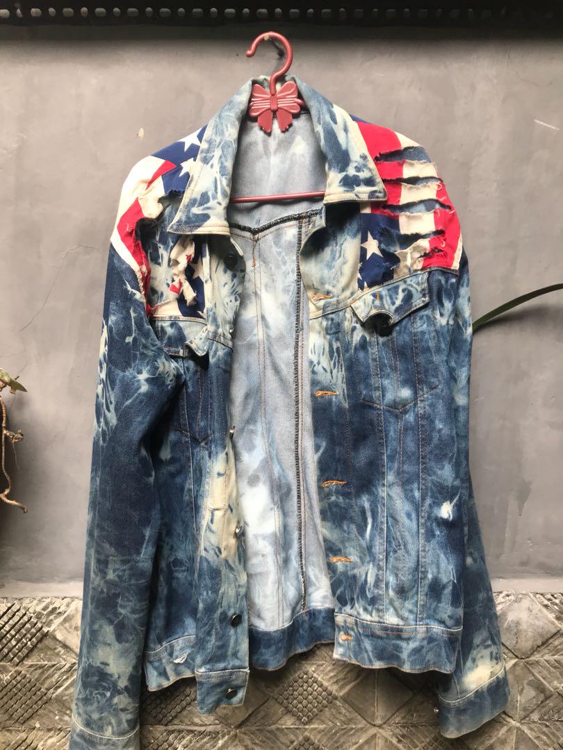 Jaket store denim custom