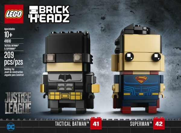 Lego 41610 Tactical Batman And Superman Brickheadz Brand New - roblox jailbreak swat unit playset film tv videospiele