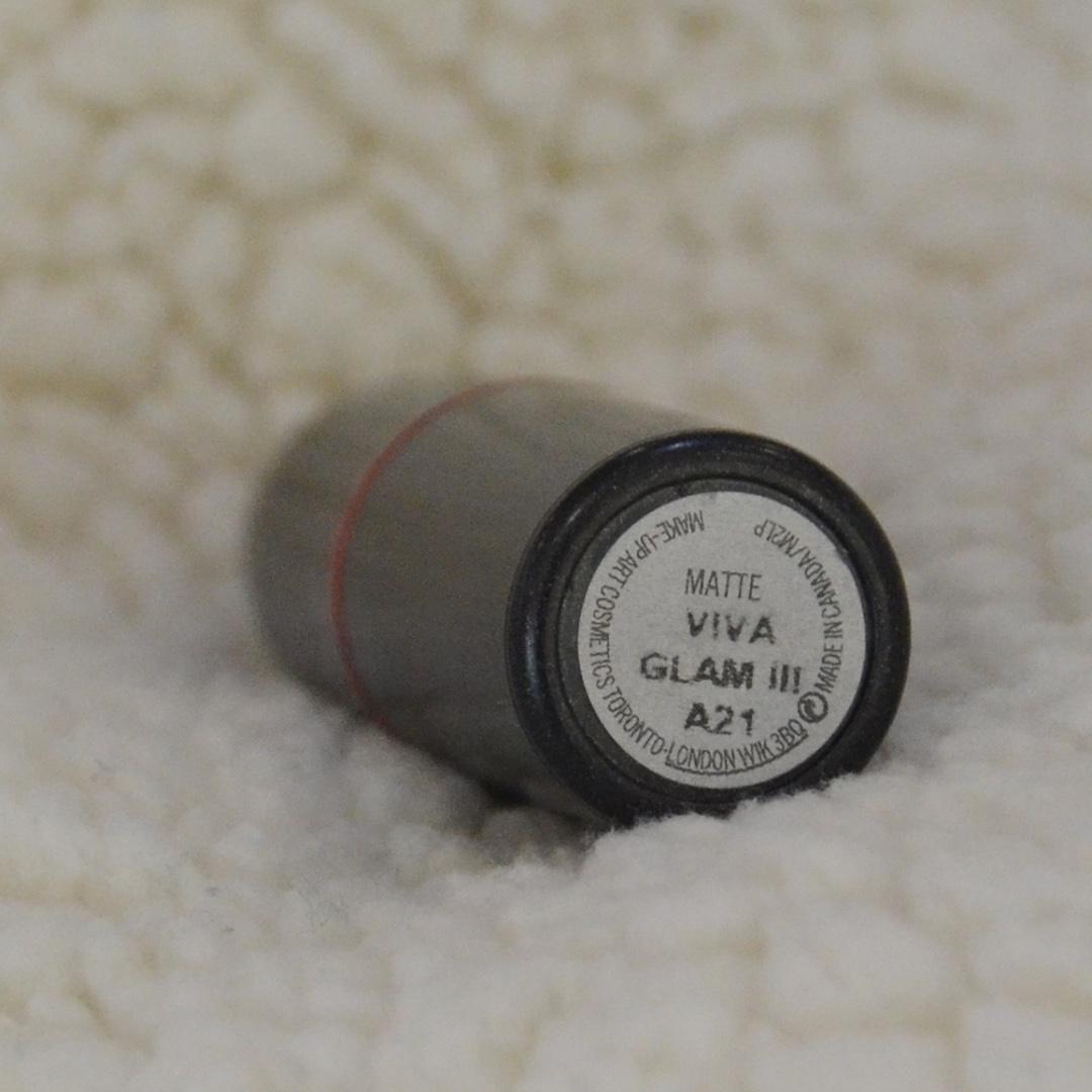 Mac Matte Viva Glam III Lipstick (Category: Makeup) located in Quezon City. Submitted by graciousgracemanahan (Listing ID 182606609, Image 2). Description: 90% Unused. Shade: Matte Viva Glam III.
