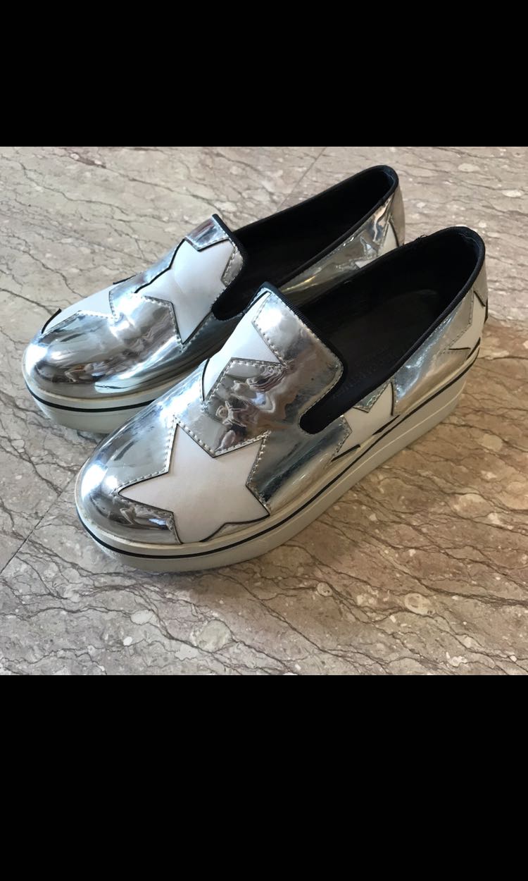 Stella mccartney binx deals star platform sneakers
