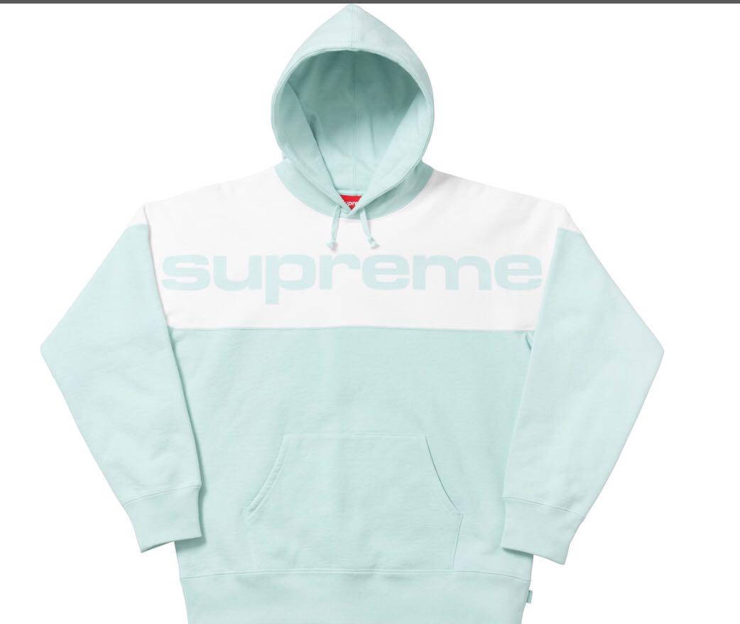 supreme blocked hoodie