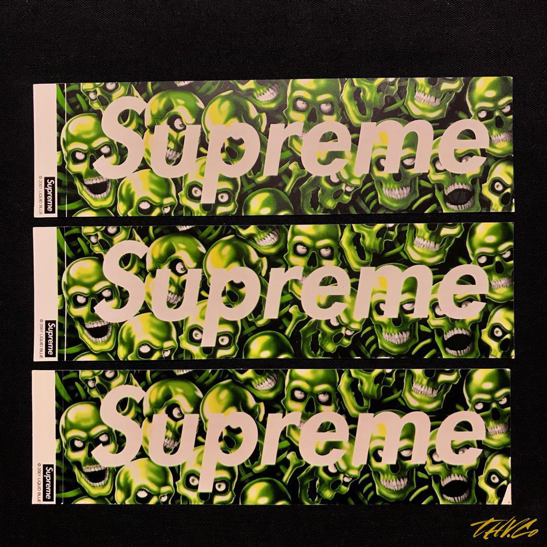 Supreme skull sticker hotsell