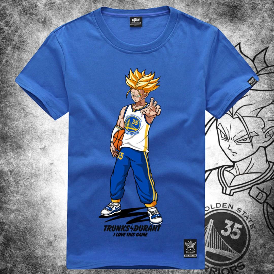 Trunks Durant Vegeta Curry Designer Dragonball Z Nba T Shirt