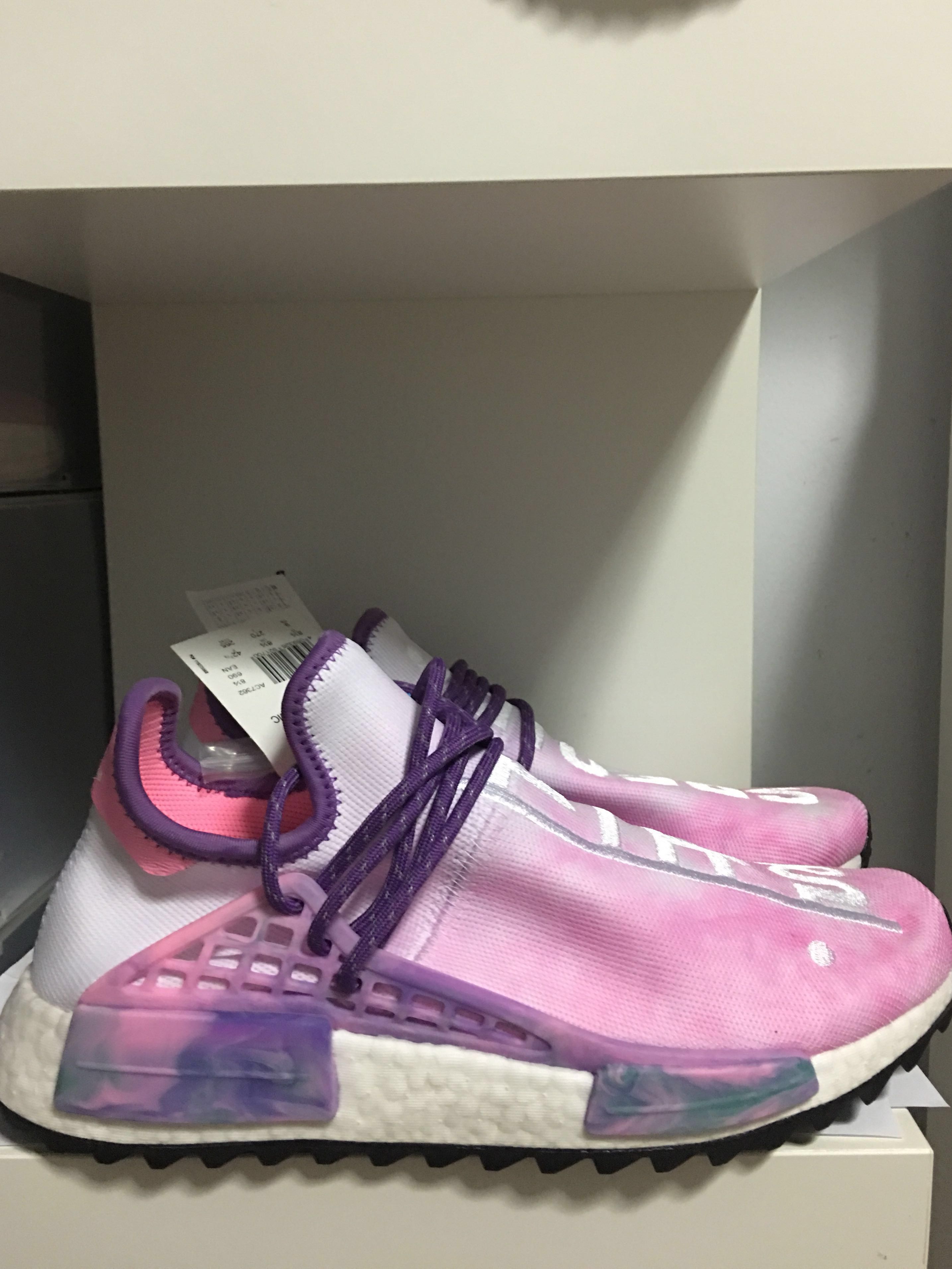 UK 8.5 Pharrell Williams x Adidas Human Race NMD Pink Glow Men s Fashion Footwear Sneakers on Carousell