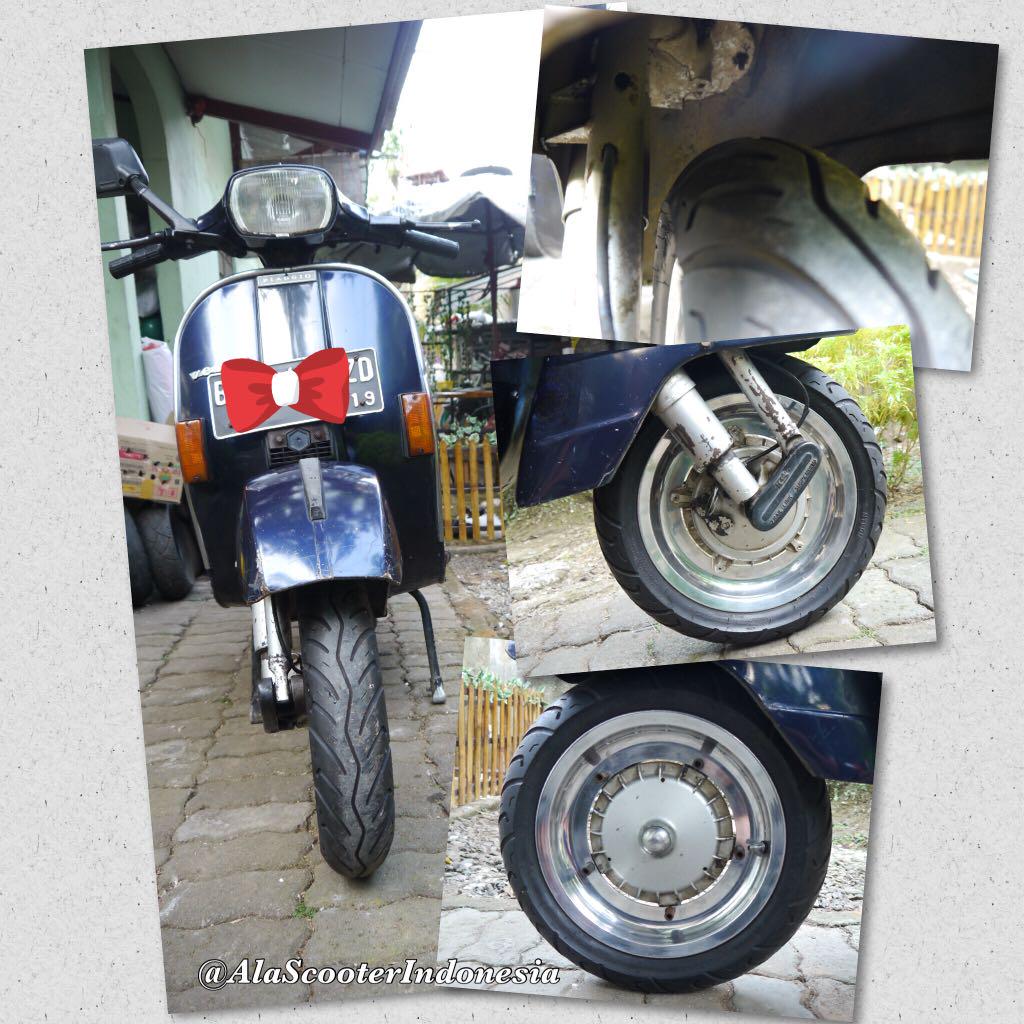 Velg Custom Vespa Classic 12 Ring 12 R12 Tapak Lebar POLISH