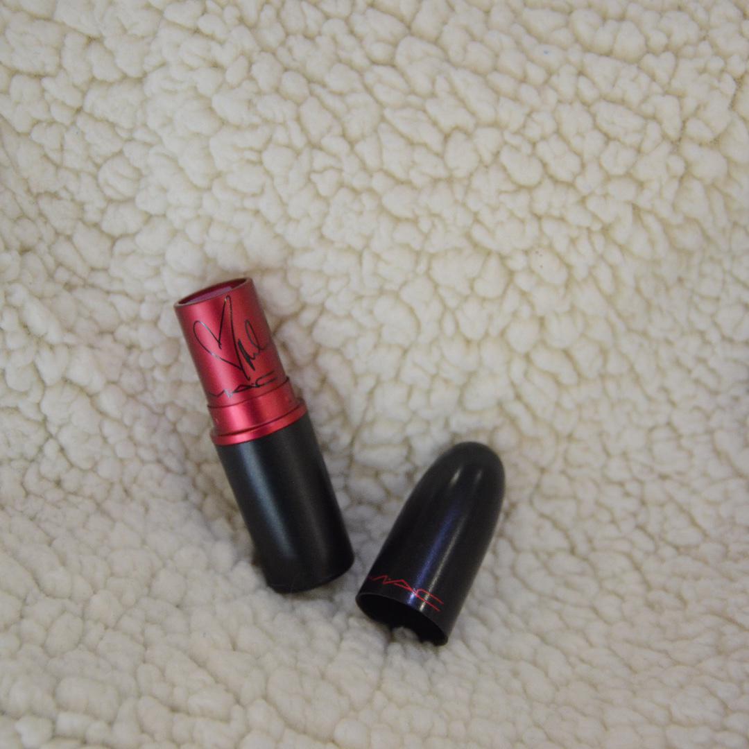 Viva Glam Miley Cyrus Lipstick (Category: Makeup) located in Quezon City. Submitted by graciousgracemanahan (Listing ID 182617999, Image 3). Description: Used Once. Swatched. 98% Unused. Shade: Viva Glam Miley Cyrus Amplified.