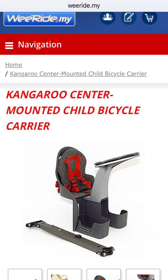 Weeride kangaroo sales center mounted carrier