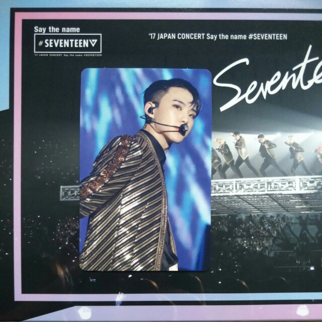 WTS] Seventeen 17 Japan Concert Say The Name DVD Hoshi Photocard 