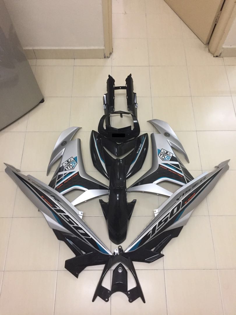 Yamaha Y15zr Ori Moto Cover Set Silver Robot Motorbikes On Carousell