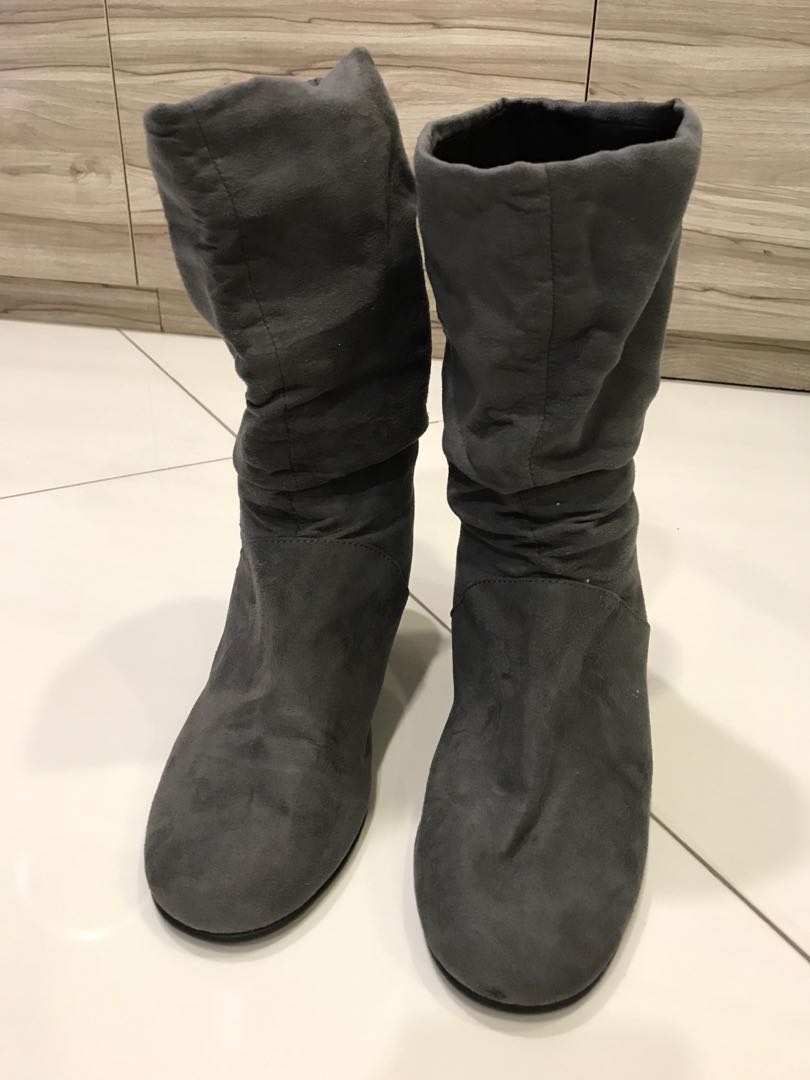 aerosoles grey boots