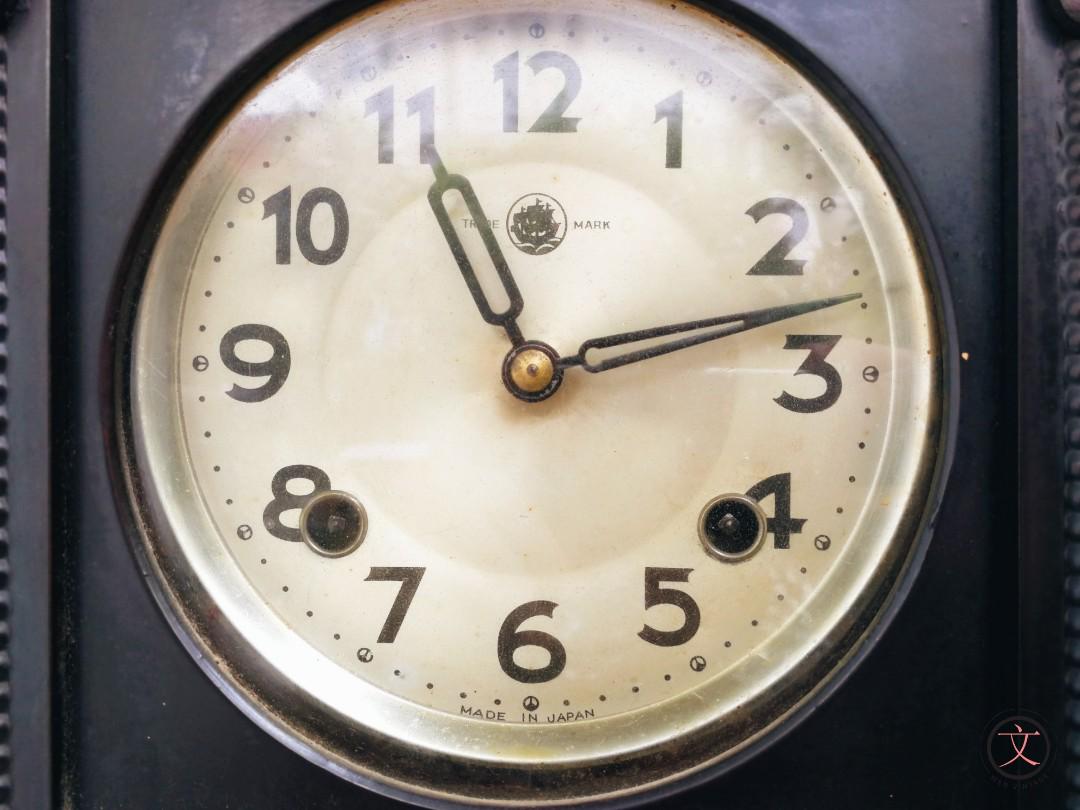 Antique made in occupied Japan pendulum clock, Hobbies & Toys