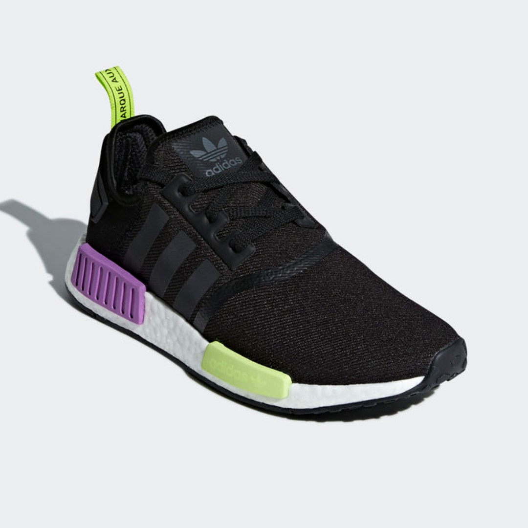 nmd purple and yellow