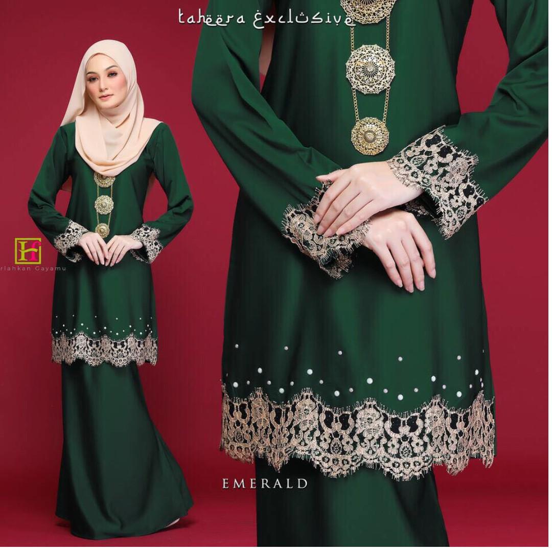 Baju Kurung Moden Taheera Muslimah Fashion Two Piece On Carousell