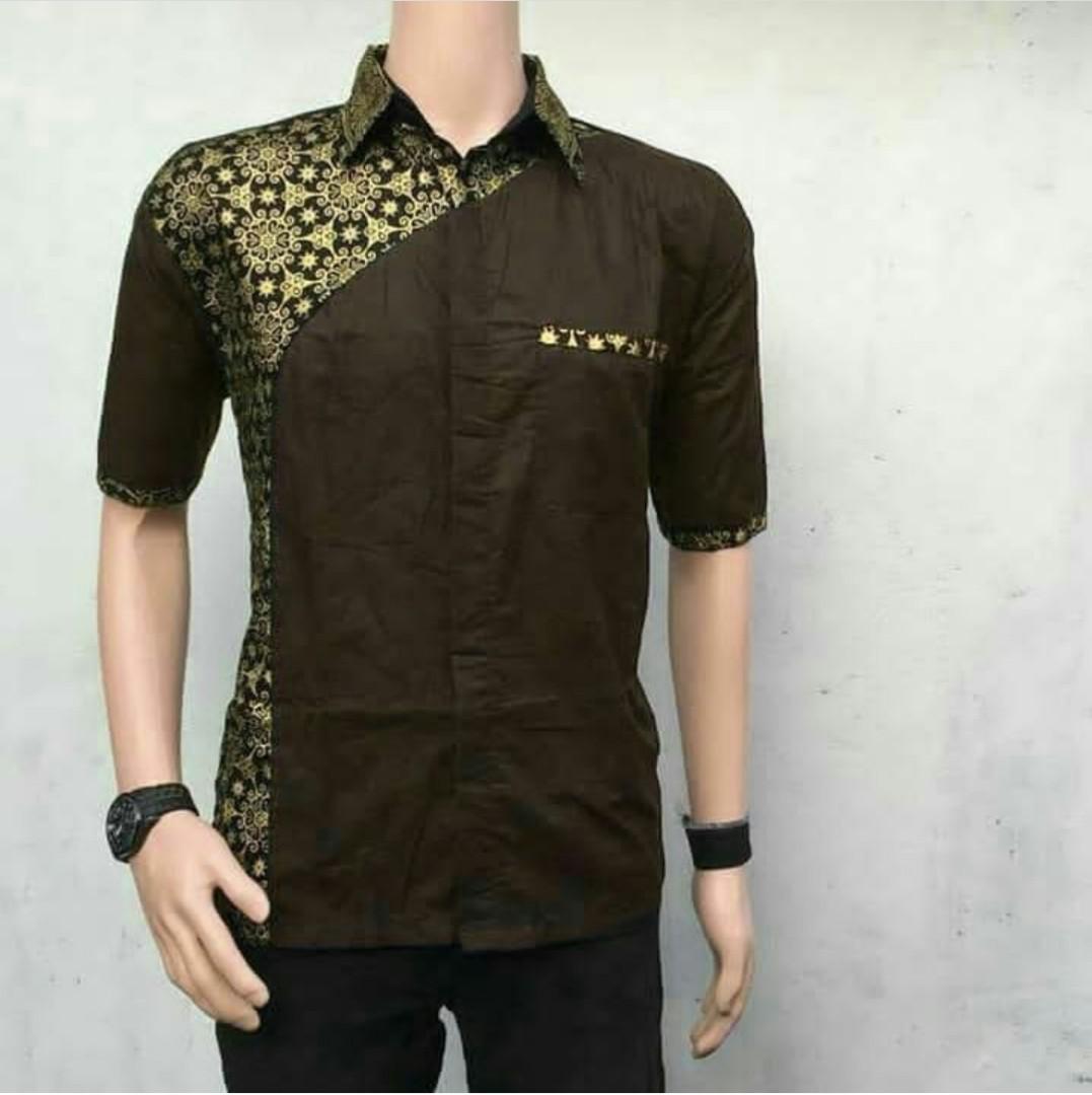 Baju Seragam Batik Pria  Kemeja Batik Baju Kerja Murah 