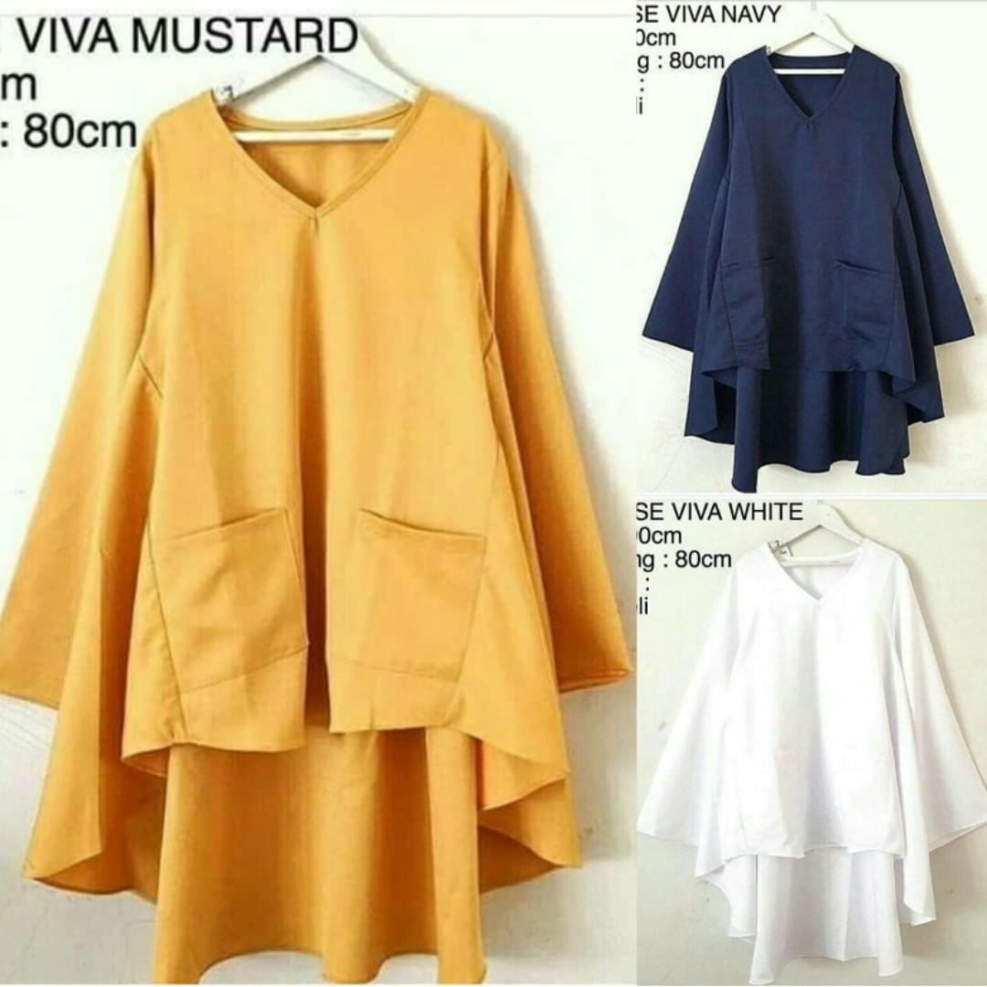 Baju Atasan Wanita Blouse Kombinasi Model Terbaru Ryn Fashion