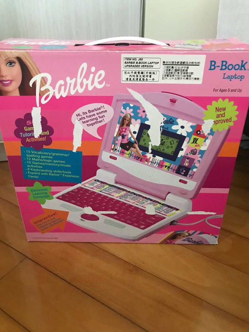 barbie b book learning laptop