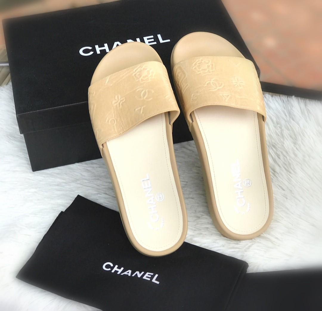 Chanel slides hotsell sale