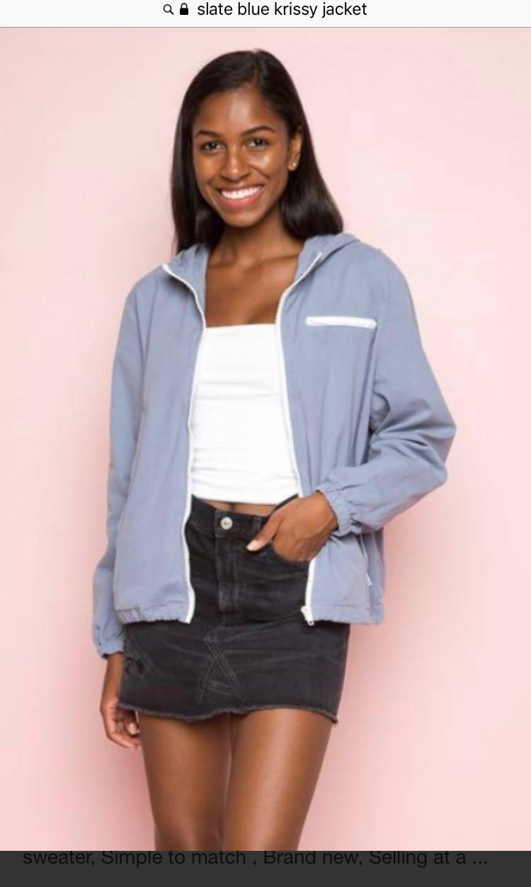 Brandy melville krissy jacket blue outlet