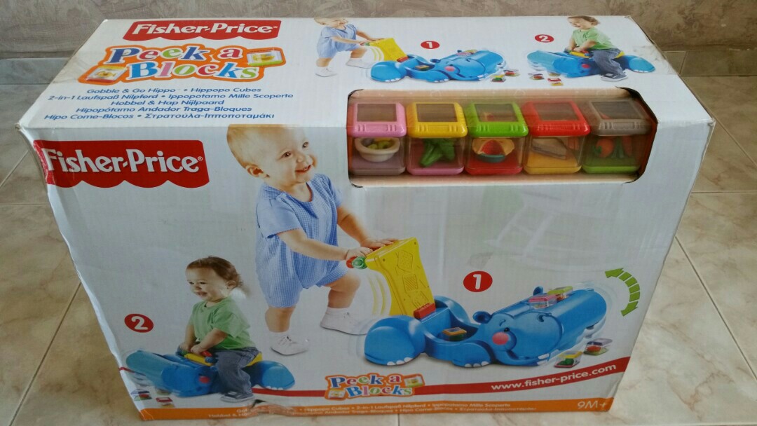 fisher price gobble and go hippo