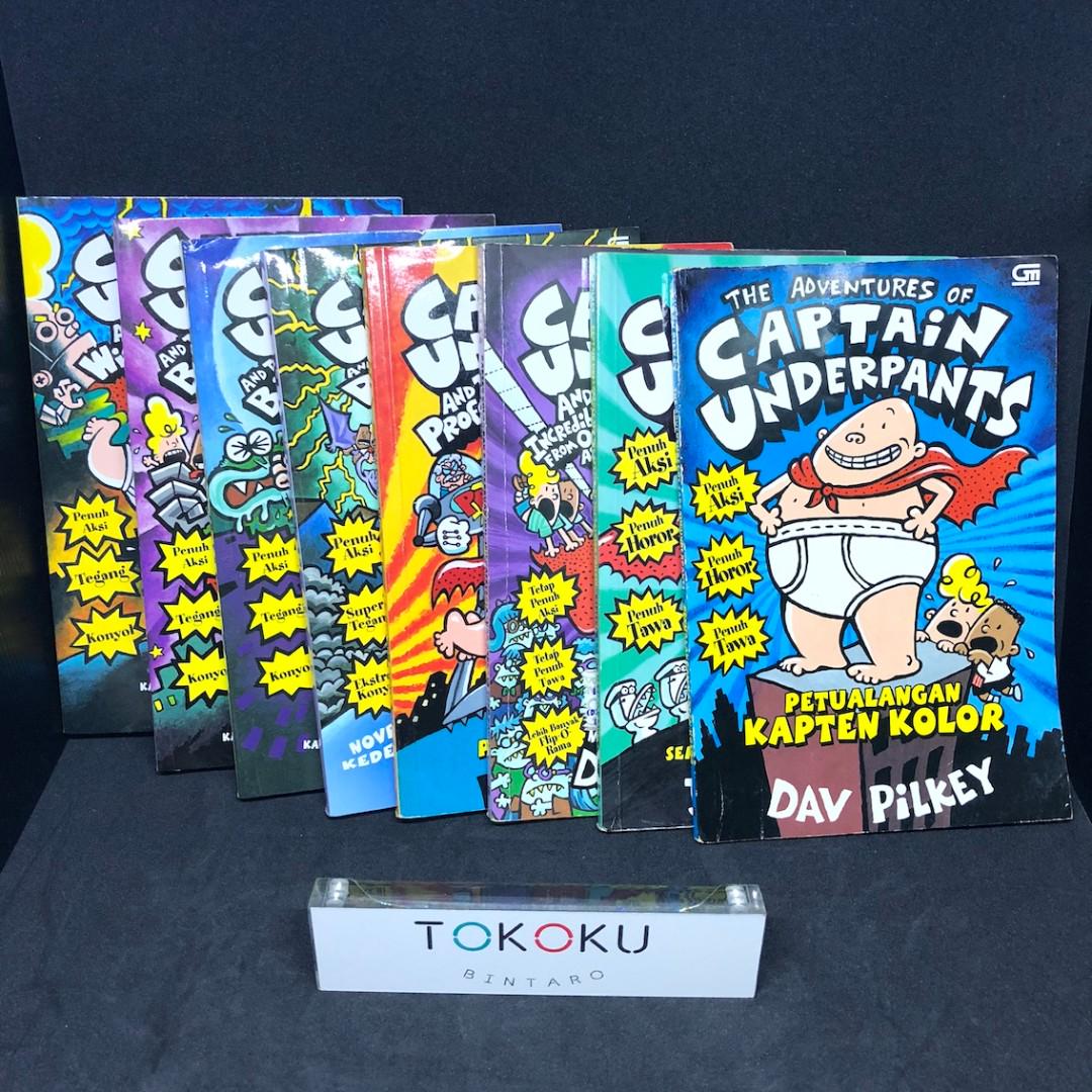 Buku Dav Pilkey The Adventures Of Captain Underpants Series Buku Alat Tulis Buku Di Carousell