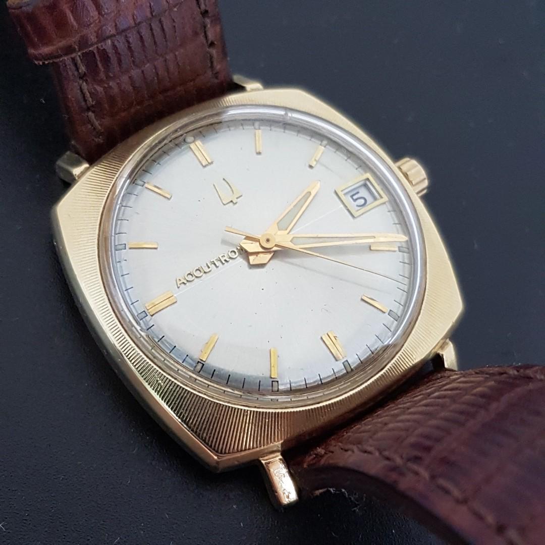 Bulova accutron 14k gold filled watch top