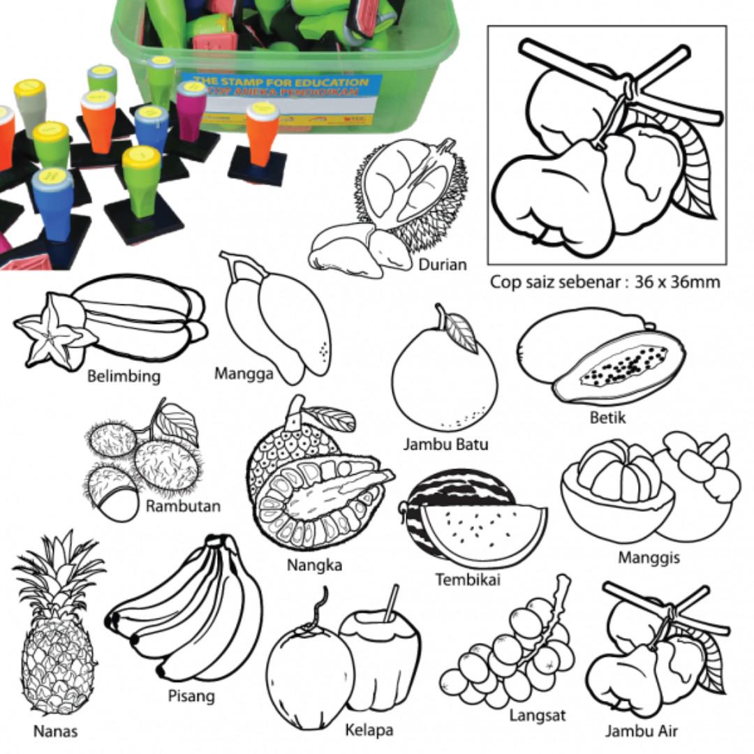 Cop Buah Buahan Tempatan 14 Pcs Cop 015 Design Craft Others On Carousell