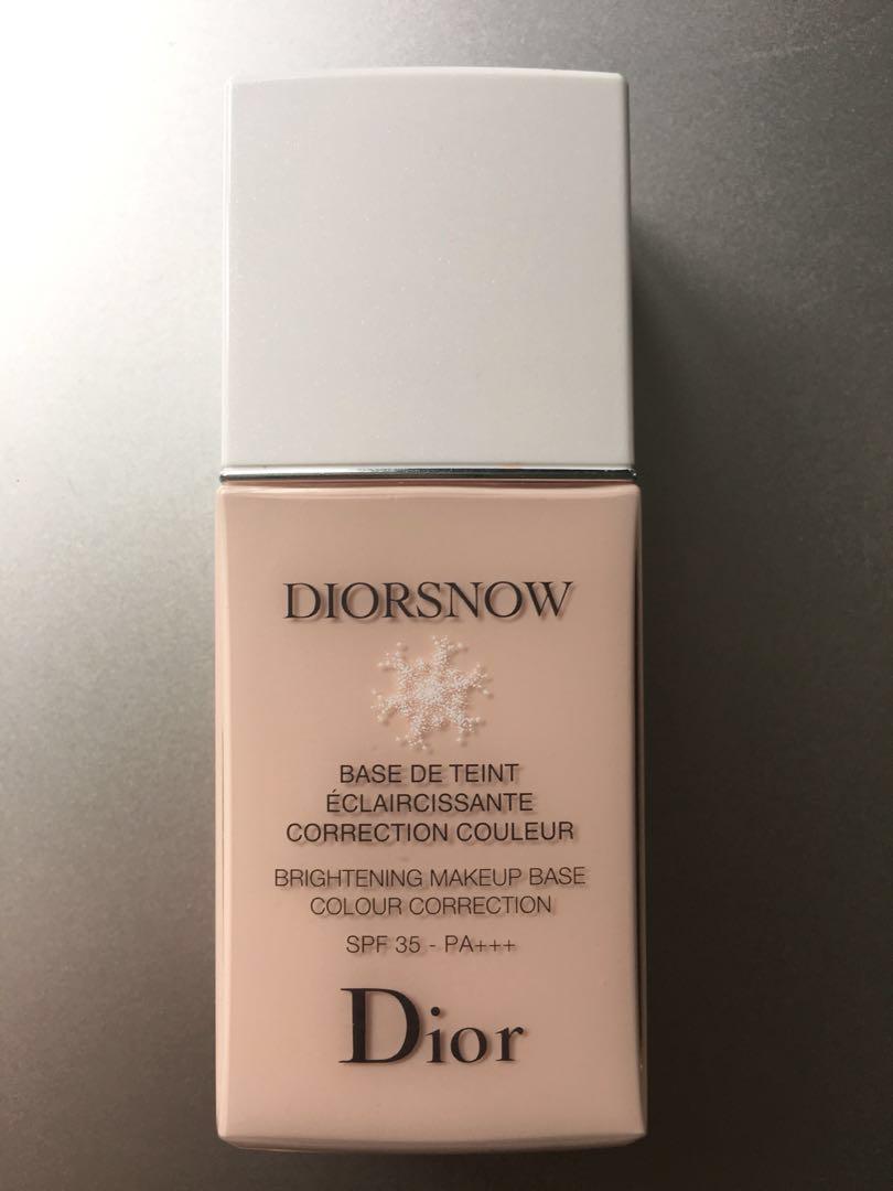 diorsnow brightening makeup base colour correction
