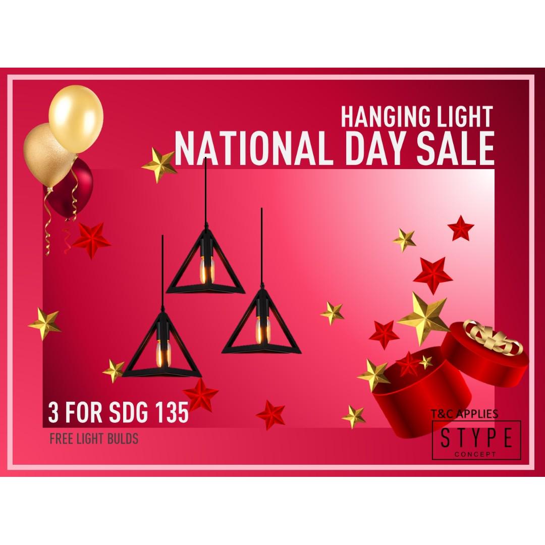 Hanging Light National Day Sale Furniture Home Decor Lighting