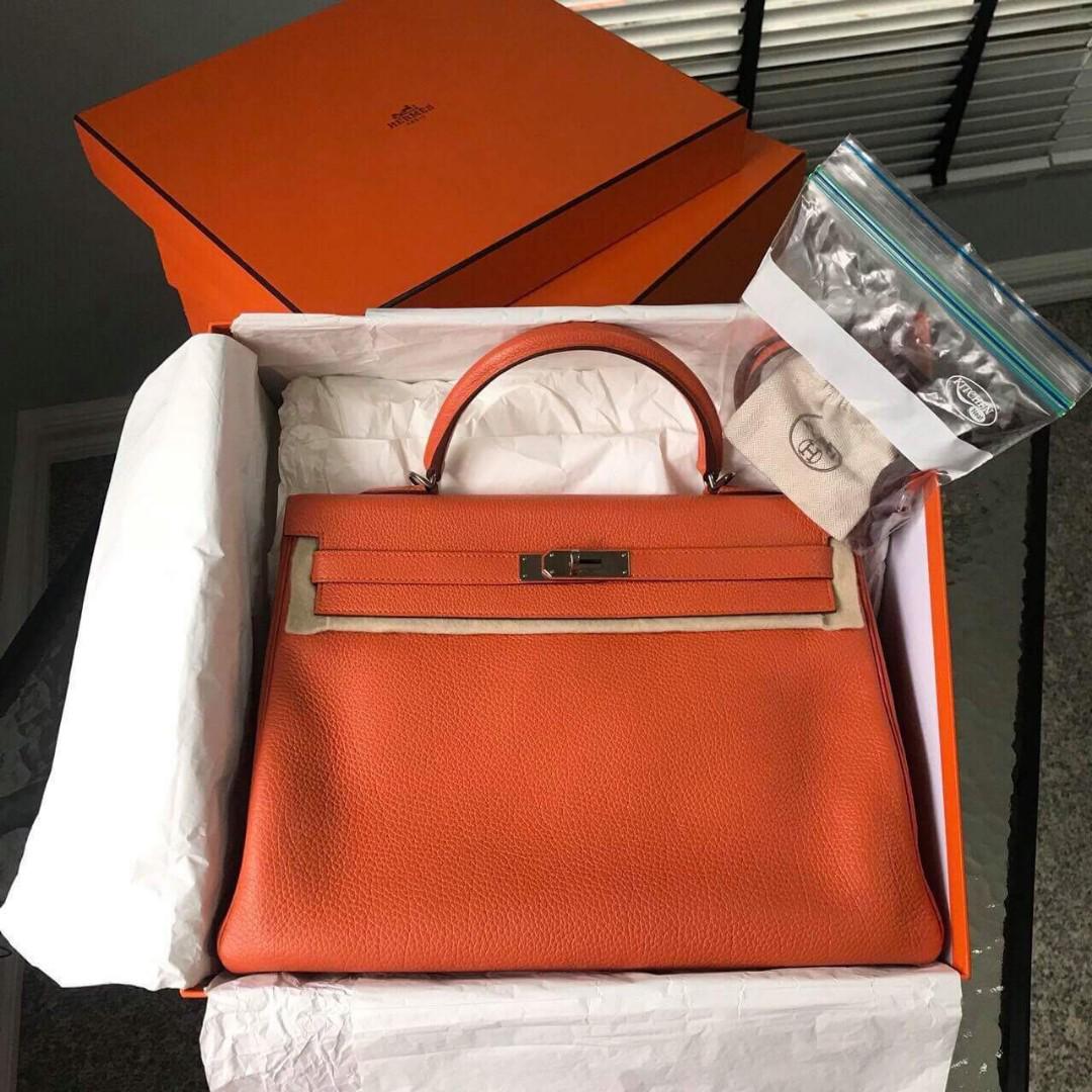 Hermès Orange Poppy Kelly 25  Hermes orange, Orange poppy, Kelly