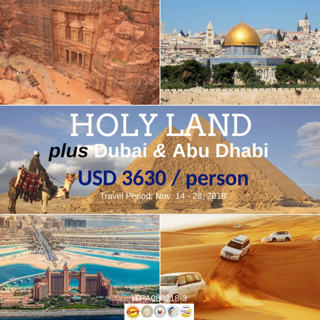holy land tour package cost